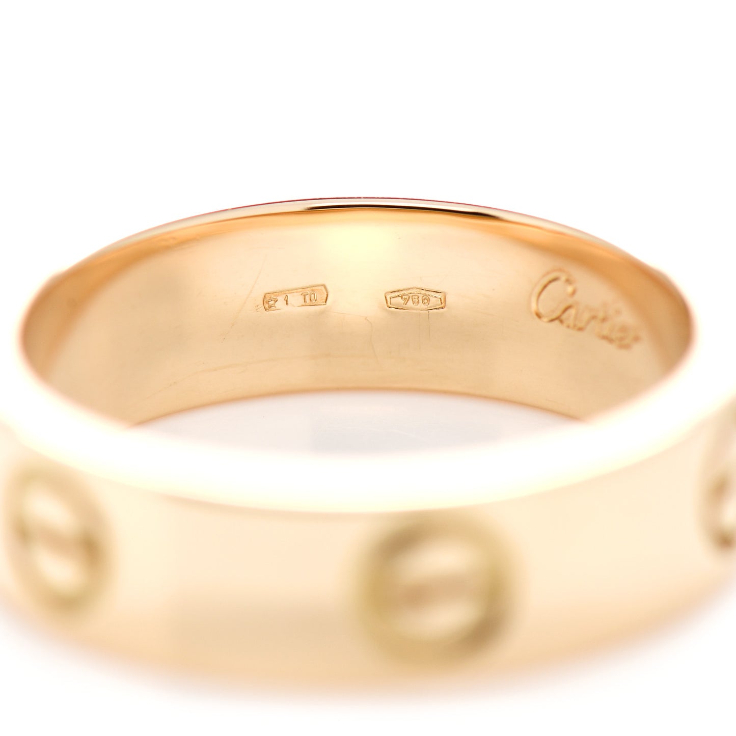 18K Yellow Gold 5.5mm LOVE Ring 57 8