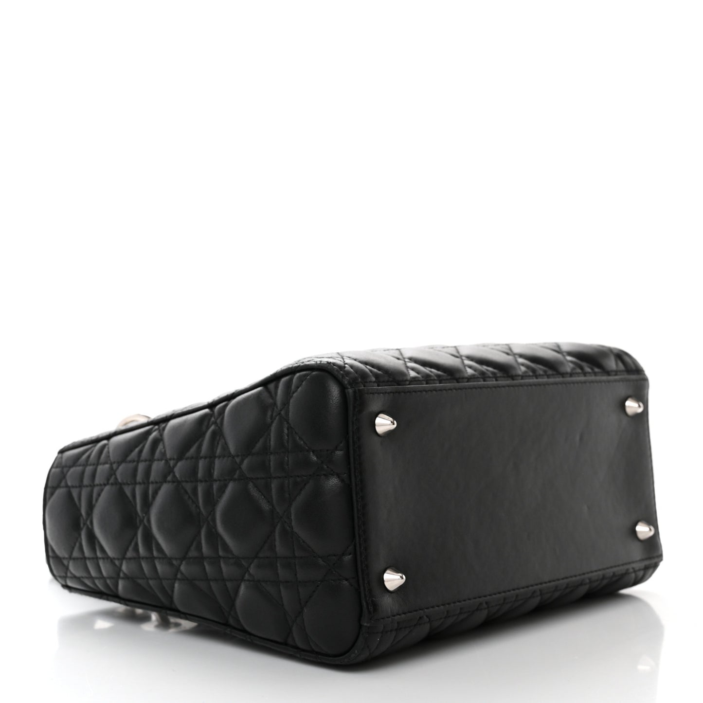 Lambskin Cannage Medium Lady Dior Black