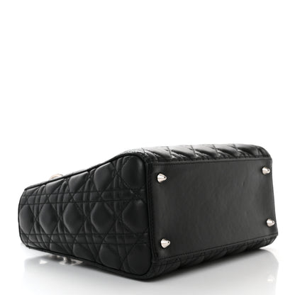Christian Dior Lambskin Cannage Medium Lady Dior Black 4 of 10