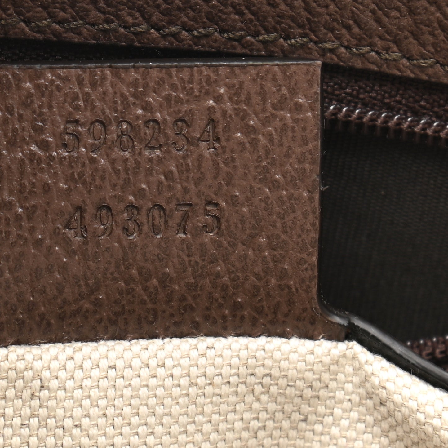 GG Supreme Monogram Web Toiletry Case Brown