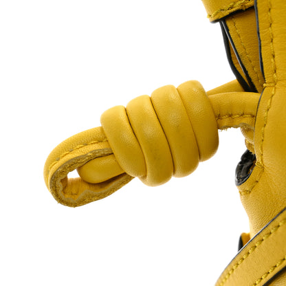 Loewe Calfskin Mini Flamenco Knot Clutch Mustard 12 of 12