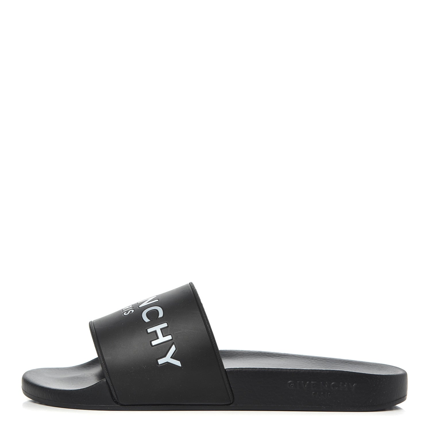 Givenchy Rubber Logo Mens Pool Slide Sandals 41 Black 1 of 9