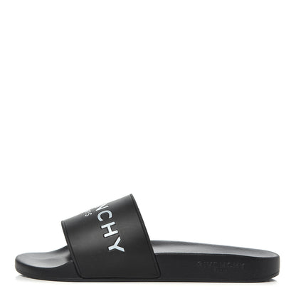 Givenchy Rubber Logo Mens Pool Slide Sandals 41 Black 1 of 9