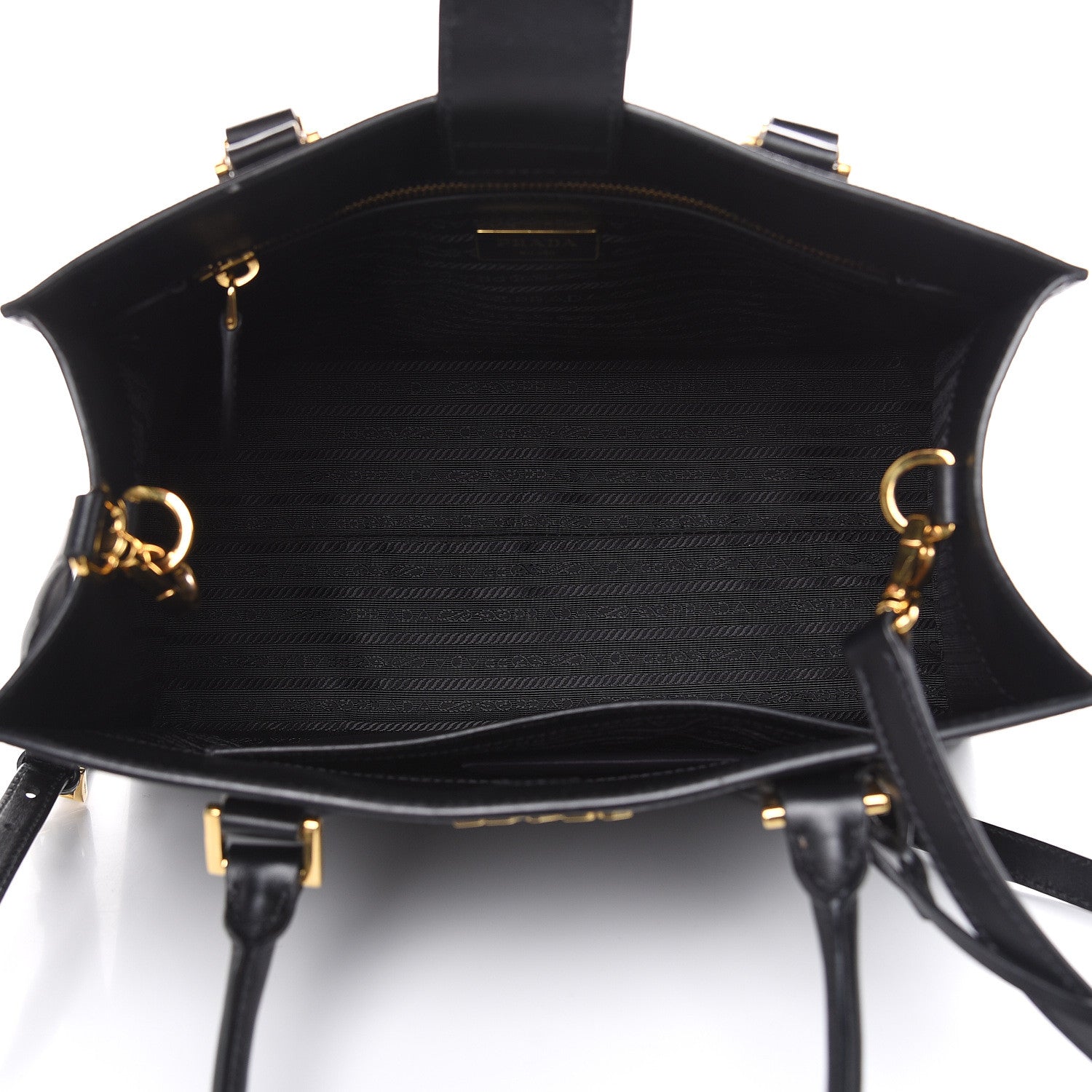 Prada Saffiano Soft Calfskin Tote Black 5 of 12