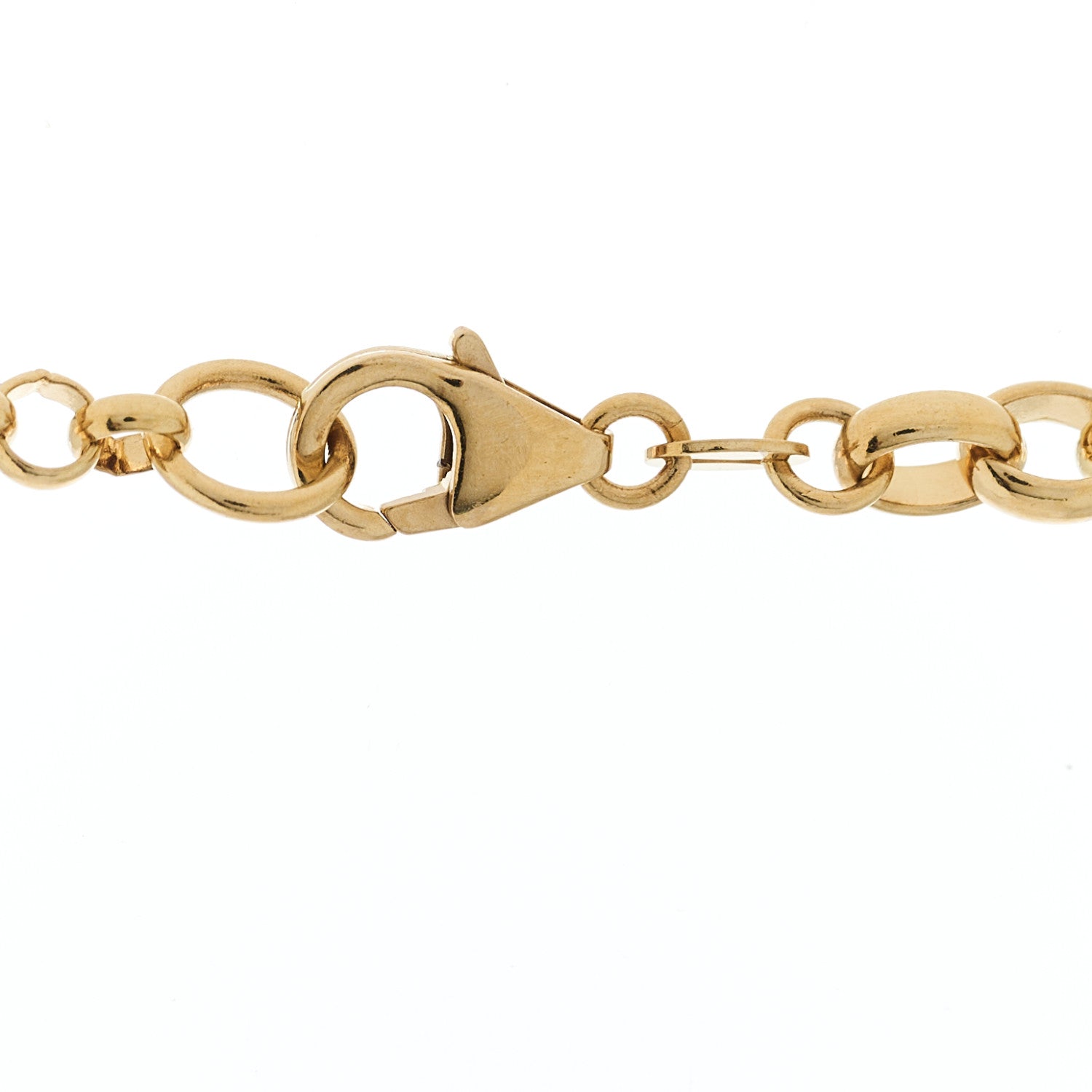 Foundrae 18K Yellow Gold Diamond Protection Large Mixed Belcher Extension Chain Necklace 4 of 6