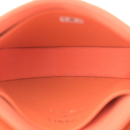 Chanel Patent Quilted Mini Top Handle Crossbody Flap Orange 5 of 11