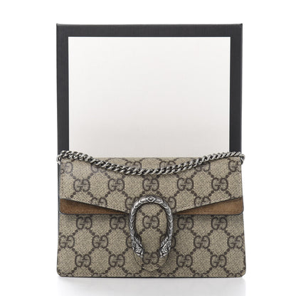 Gucci GG Supreme Monogram Super Mini Dionysus Shoulder Bag Taupe 12 of 12