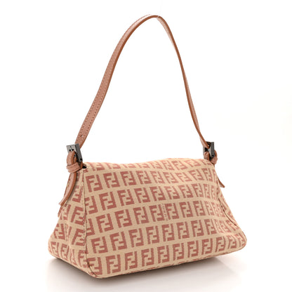 Fendi Zucchino Vitello Mini Mama Baguette Beige Bruciato Bois de Rose 3 of 11
