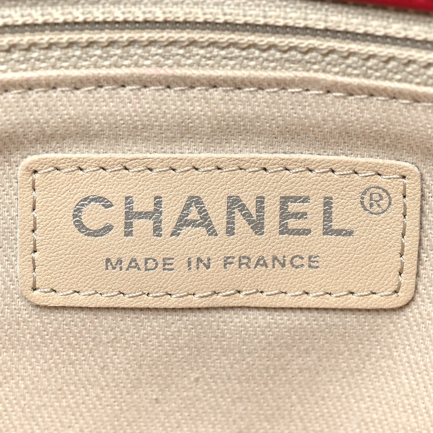 Chanel Calfskin Quilted Double Stitch Hamptons Clutch with Chain Red Red 6 of 12