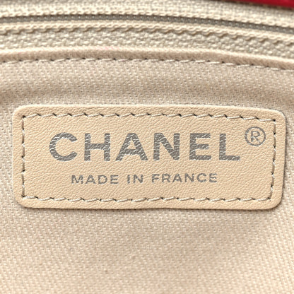 Chanel Calfskin Quilted Double Stitch Hamptons Clutch with Chain Red Red 6 of 12