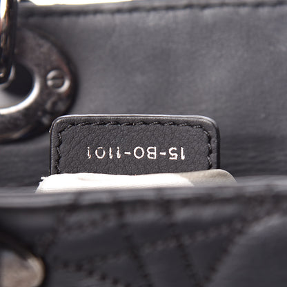 Christian Dior Calfskin Cannage Medium Anselm Reyle Lady Dior Black 7 of 14