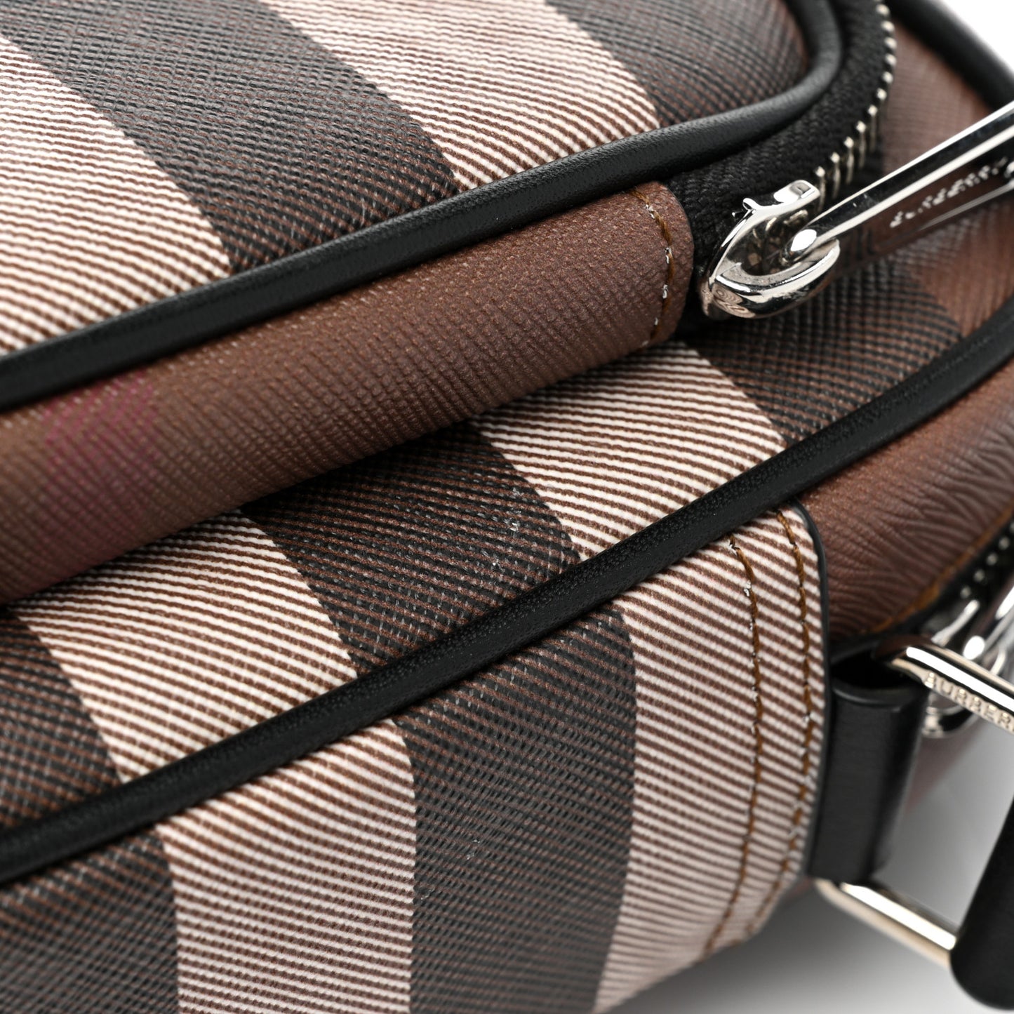 Canvas Check Paddy Messenger Birch Brown