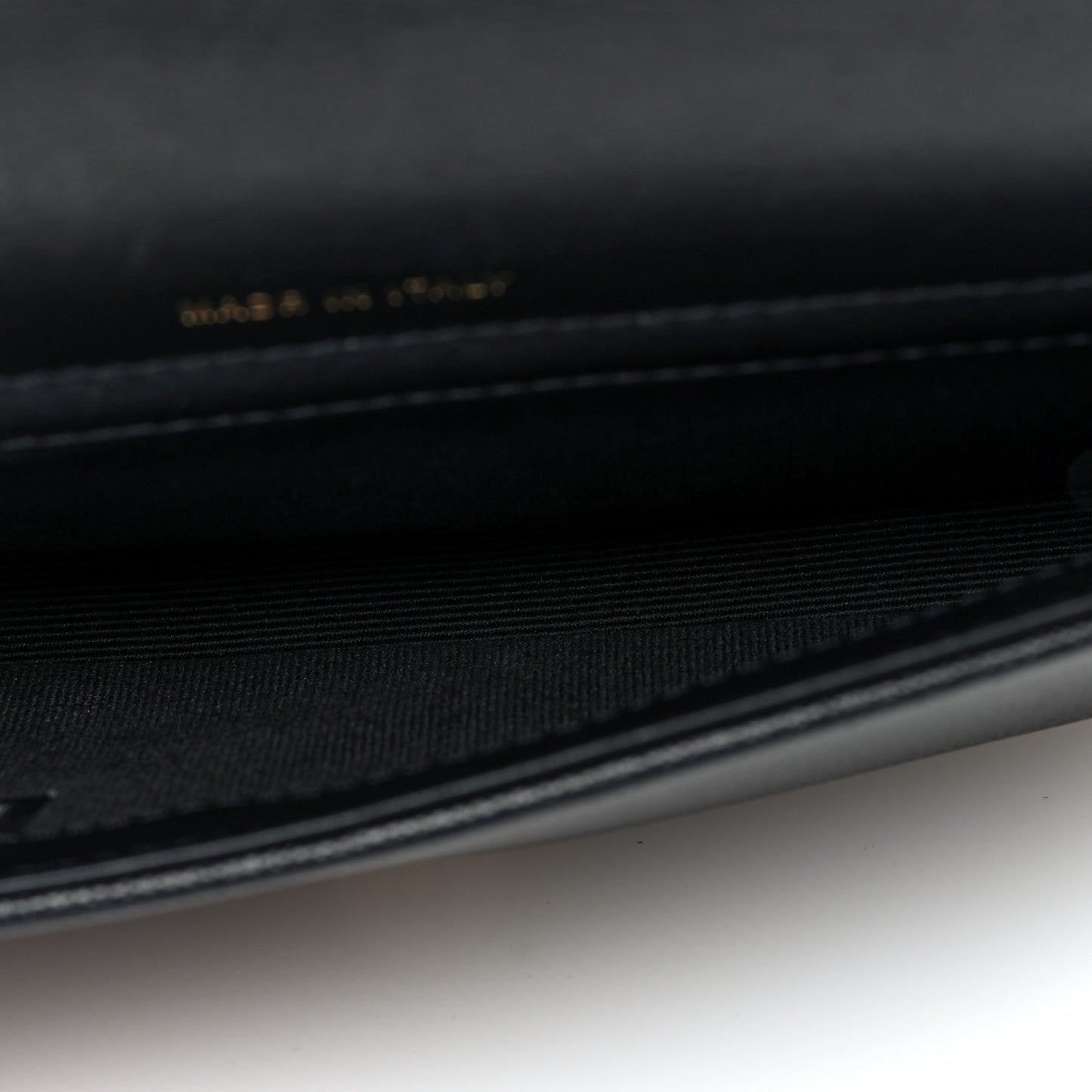 Caviar Quilted Boy Phone Holder Wallet On Chain Black