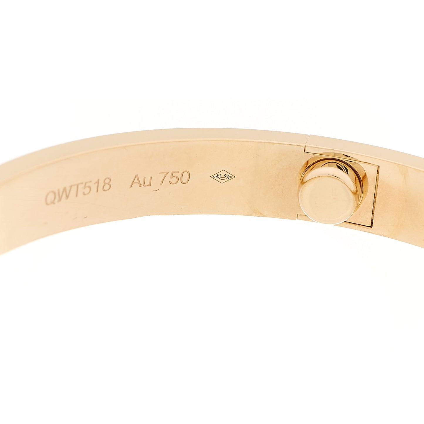 18K Yellow Gold LOVE Bracelet 17