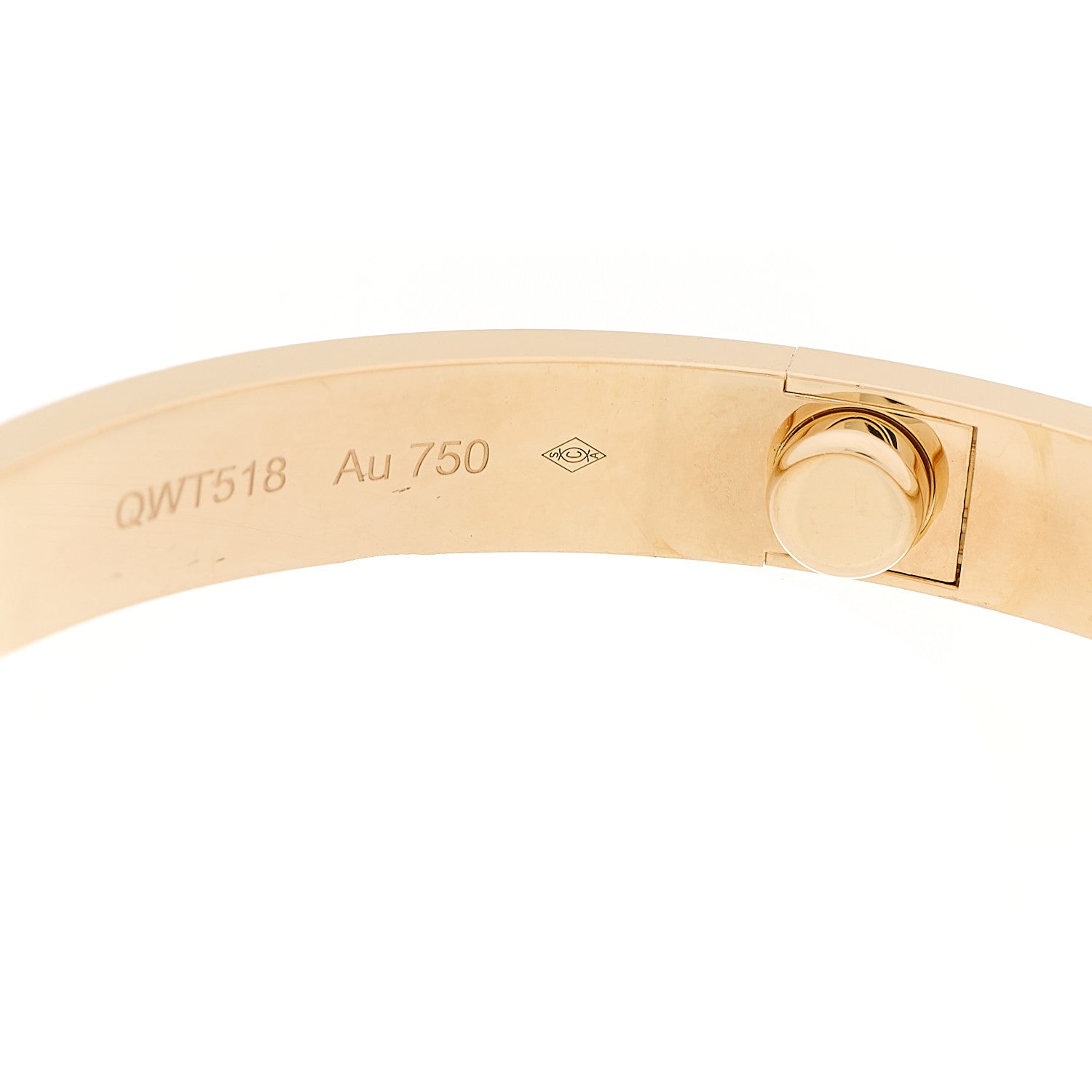 Cartier 18K Yellow Gold LOVE Bracelet 17 8 of 9