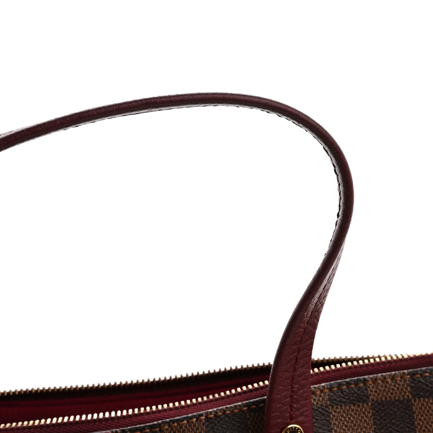 Louis Vuitton Damier Ebene Cuir Taurillon Hyde Park Fuchsia 12 of 12