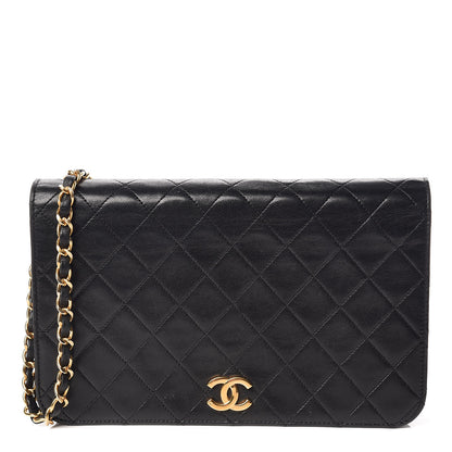 Chanel Lambskin Quilted Small Single Flap Black 1 of 16