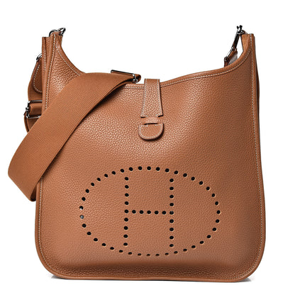 Hermes Taurillon Clemence Evelyne III GM Gold 1 of 11