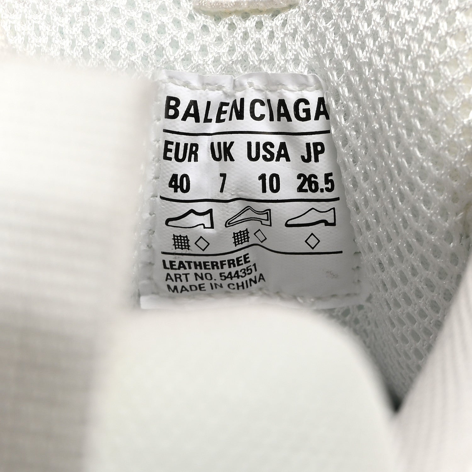 Balenciaga Fabric Mesh Clear Sole Womens Triple S Sneakers 40 Light Blue Grey Lilac White 7 of 8