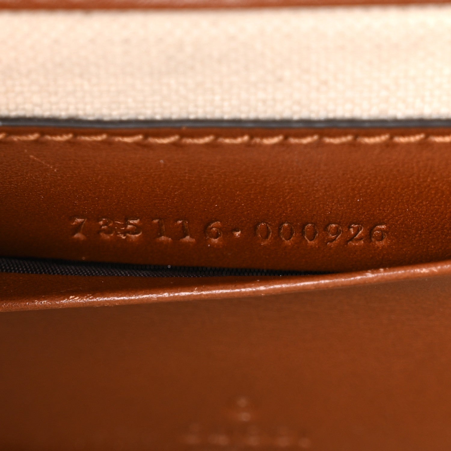 Gucci New Canvas Charisma Calfskin Crystal GG Monogram Small Bamboo 1947 Top Handle Bag Camel Ebony 7 of 11