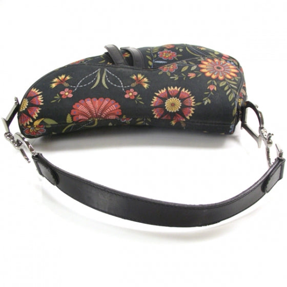 Fabric Floral Saddle Bag