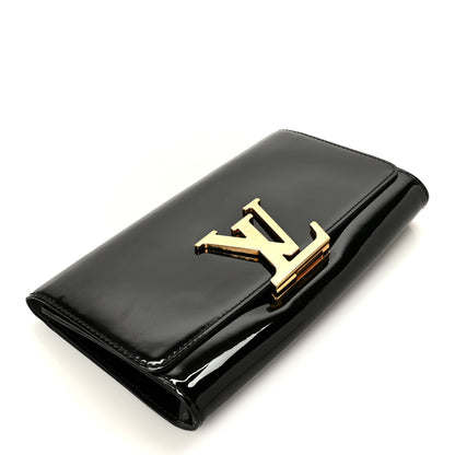 Louis Vuitton Patent Louise Clutch Black 4 of 7