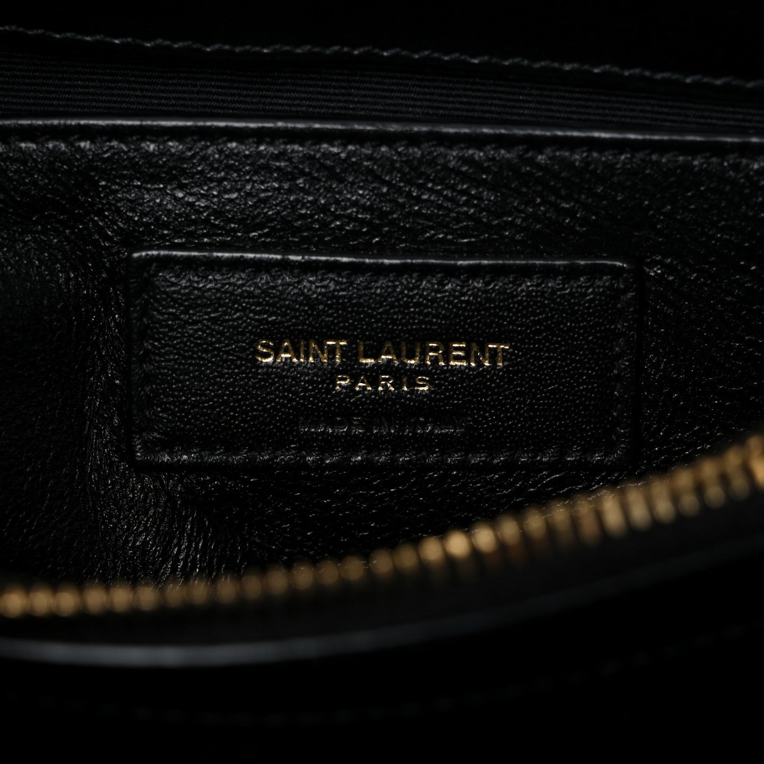 Saint Laurent Calfskin Y Quilted Monogram Small Loulou Chain Satchel Black 7 of 14