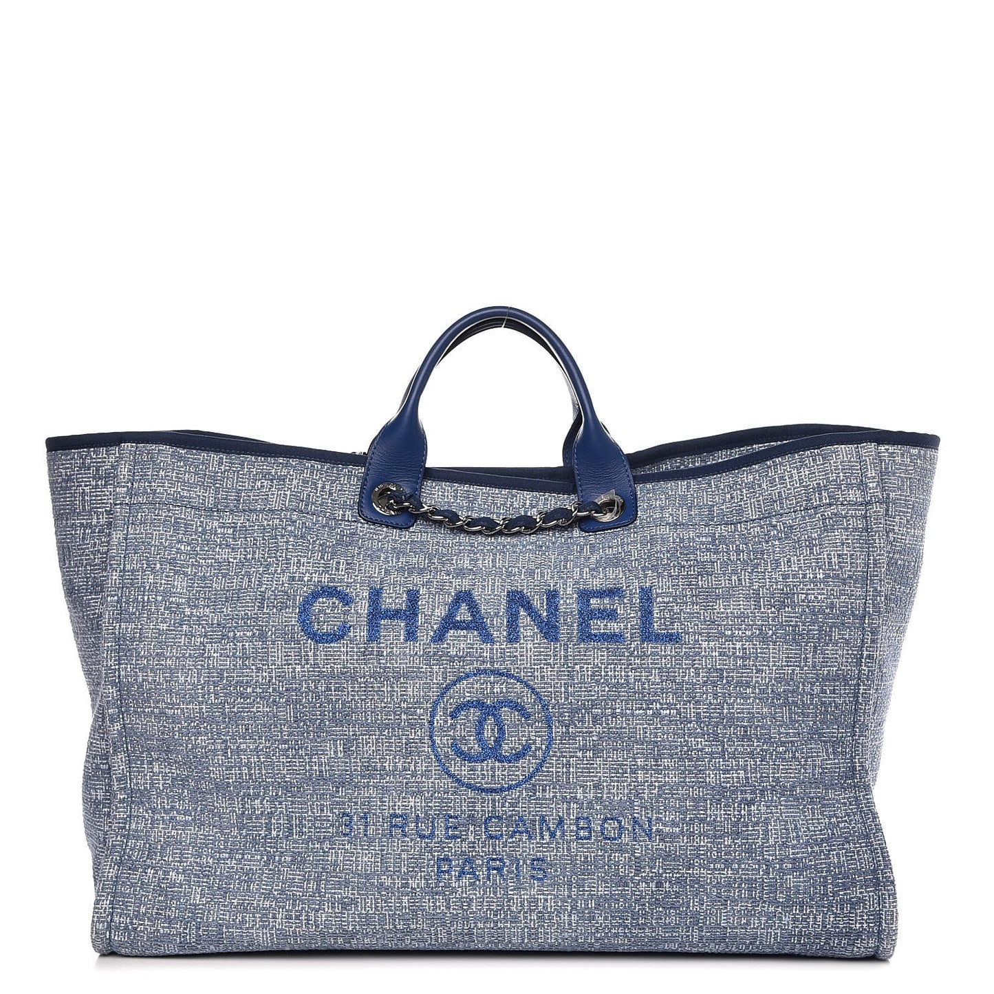 Canvas Extra Large Deauville Tote Blue