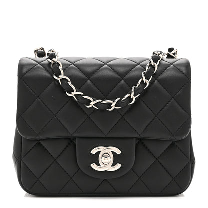 Chanel Lambskin Quilted Mini Square Flap Black 1 of 10