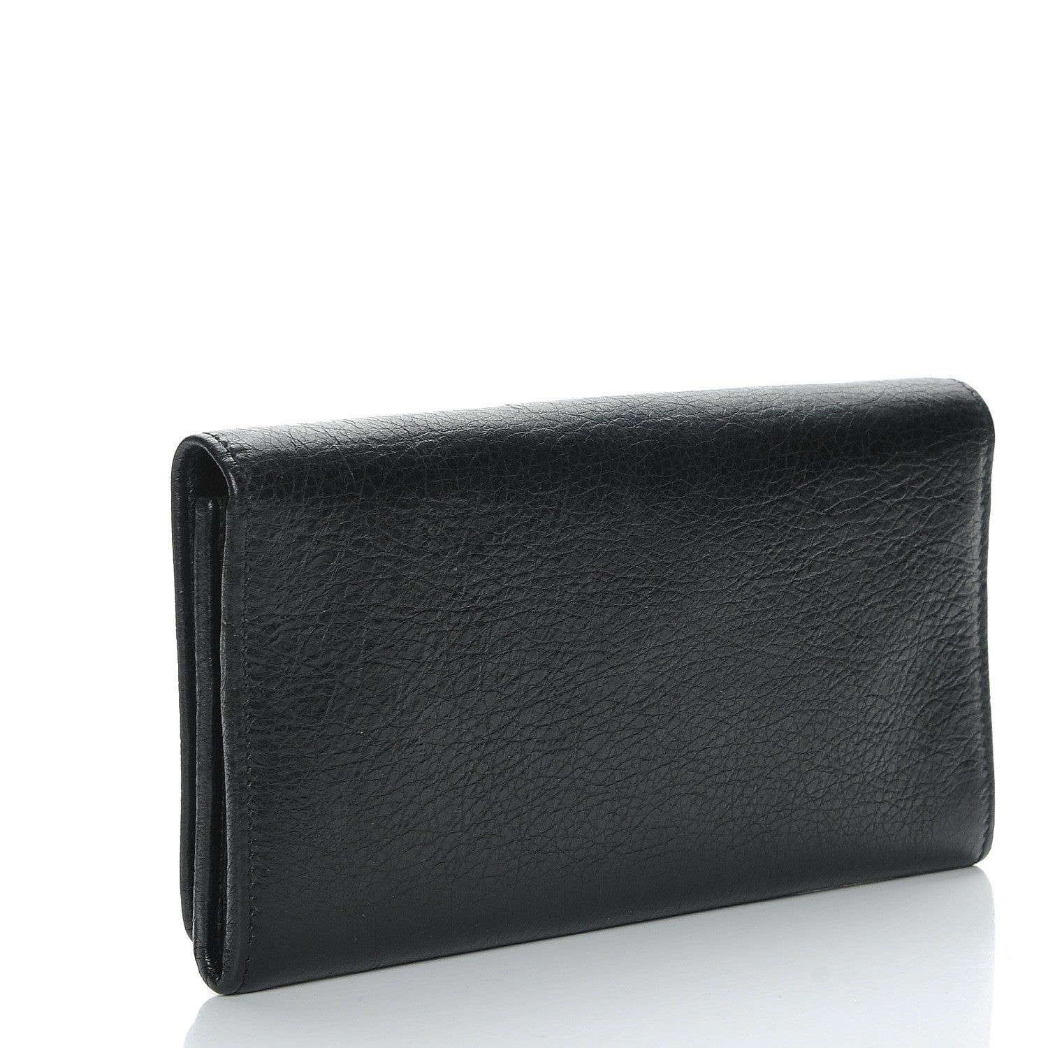 Balenciaga Agneau Giant 12 Rose Gold Hardware Money Wallet Black 3 of 6