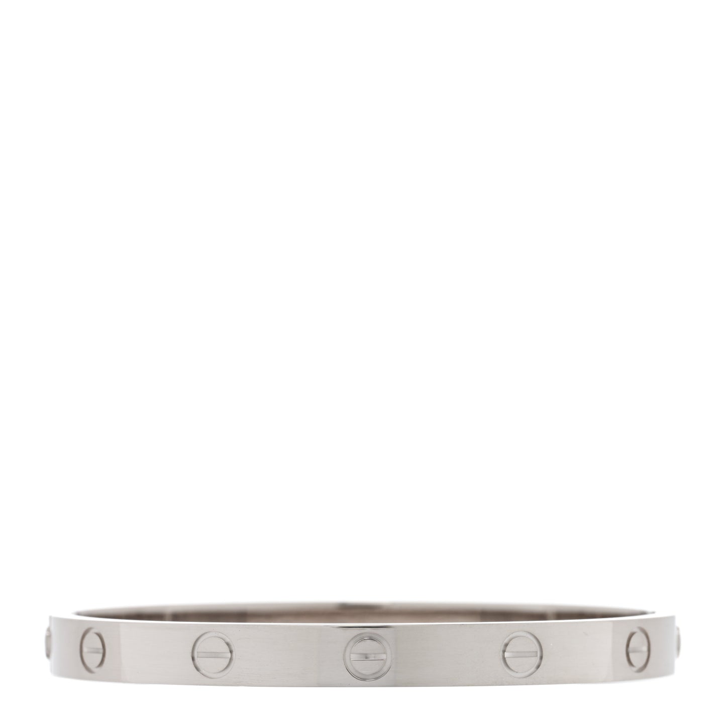 18K White Gold LOVE Bracelet 17