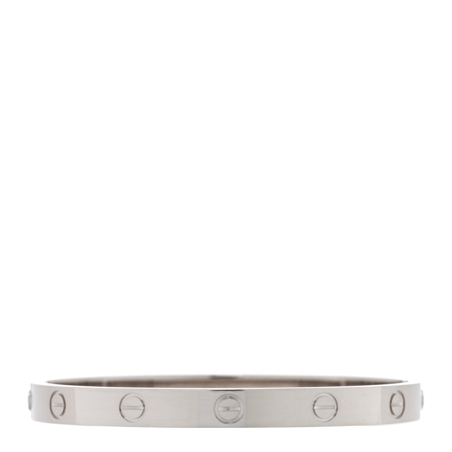 Cartier 18K White Gold LOVE Bracelet 17 1 of 7