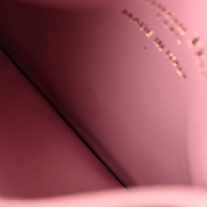 Christian Dior Lambskin Pearl Cannage Dior Jolie Freesia Card Holder Pink 5 of 10