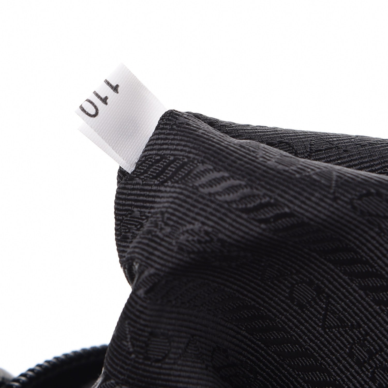 Prada Nylon Vela Saffiano Medium Cinch Backpack Black 8 of 10