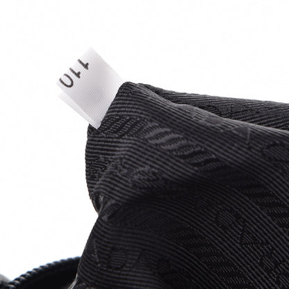 Prada Nylon Vela Saffiano Medium Cinch Backpack Black 8 of 10