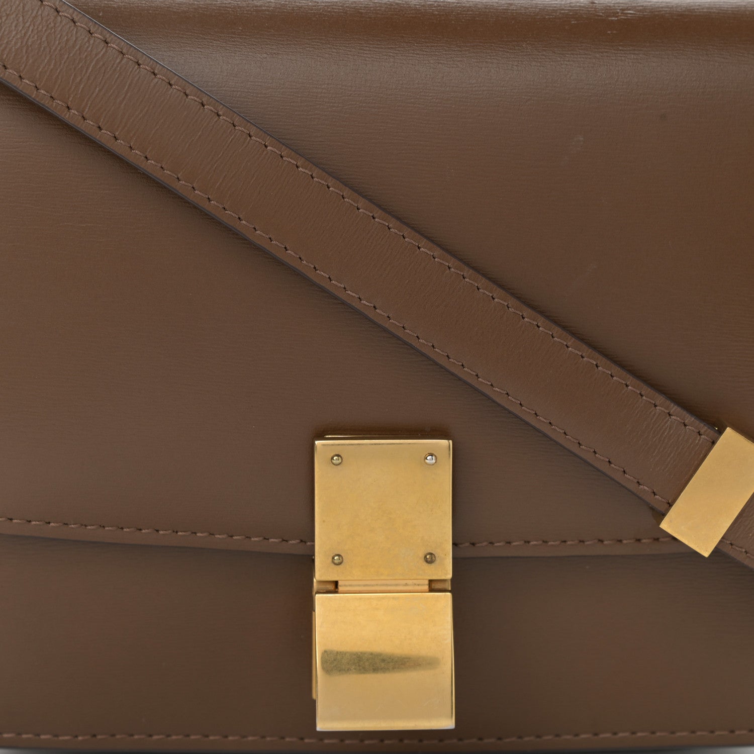 Celine Box Calfskin Small Classic Box Flap Bag Camel 8 of 12