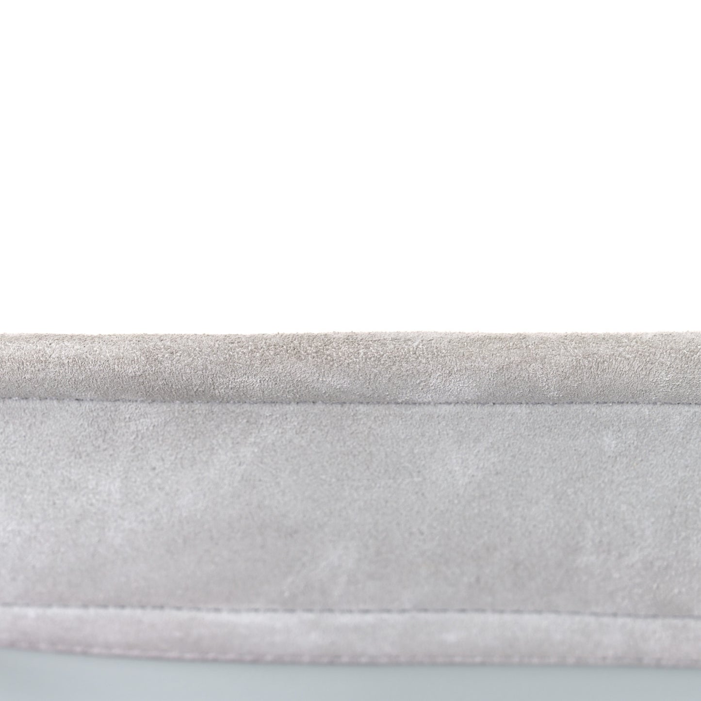 Calfskin Suede Medium Faye Shoulder Bag Airy Grey