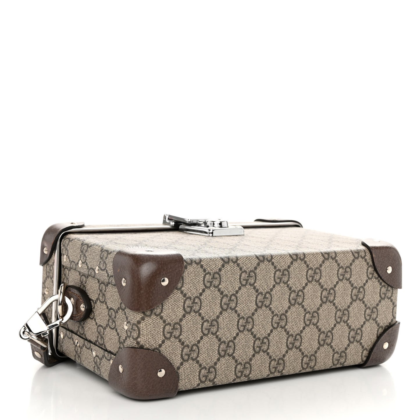 GG Supreme Monogram Globe-Trotter Beauty Case Brown