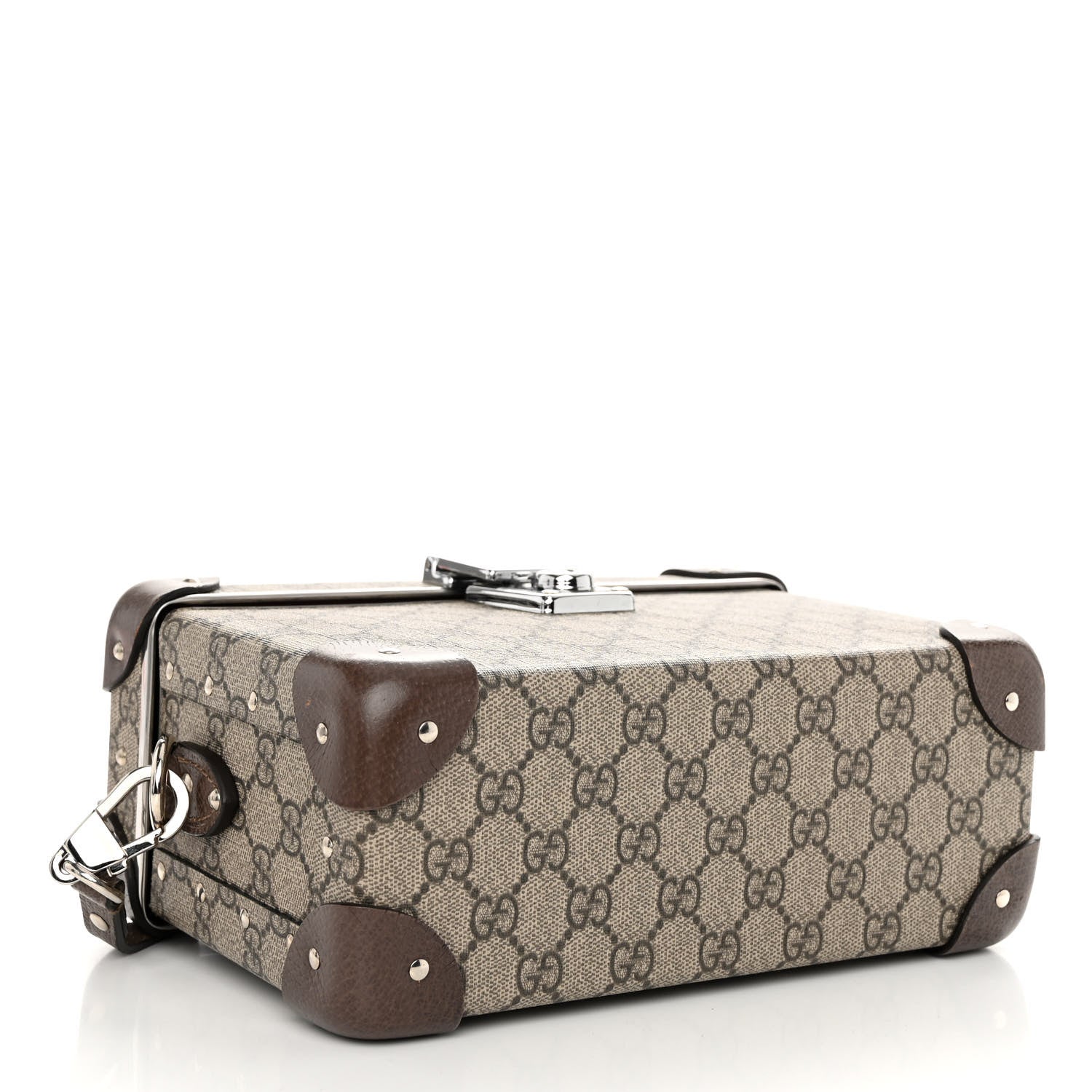 Gucci GG Supreme Monogram Globe-Trotter Beauty Case Brown 4 of 10