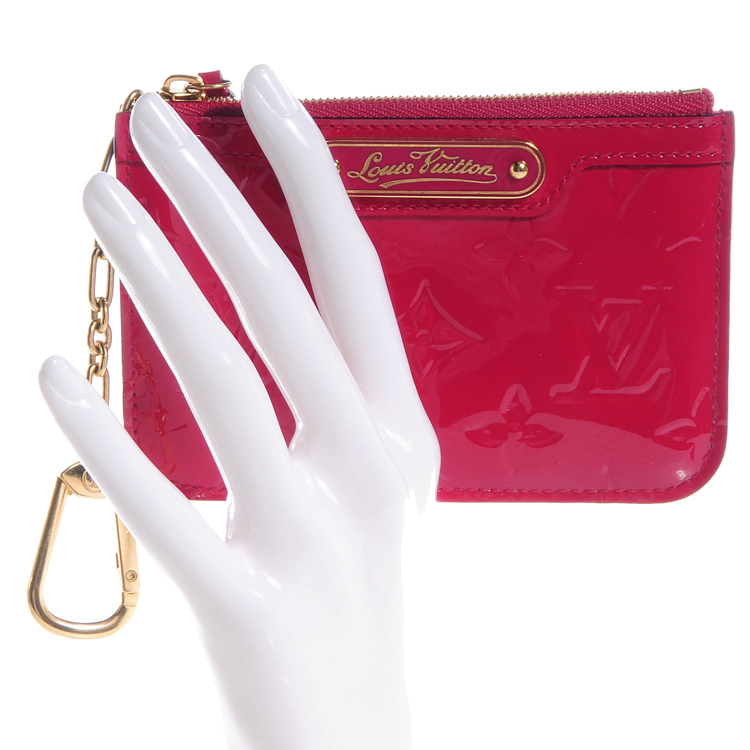 Louis Vuitton Vernis Key Pouch Rose Indien 2 of 8
