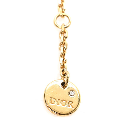 Christian Dior Metal Crystal Petit CD Double Bracelet Gold 4 of 5
