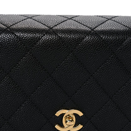 Chanel Caviar Quilted Jumbo Kelly Flap Black 8 of 10