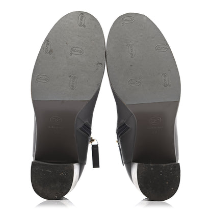 Chanel Calfskin CC Short Boots 38 Grey 4 of 4