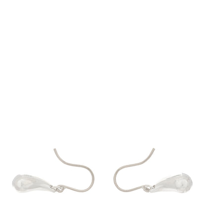 Tiffany Sterling Silver Elsa Peretti Teardrop Earrings 3 of 5