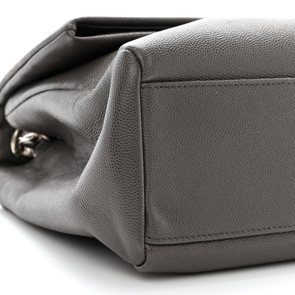 Saint Laurent Grain De Poudre Medium West Hollywood Monogram Fold-Over Earth 9 of 10