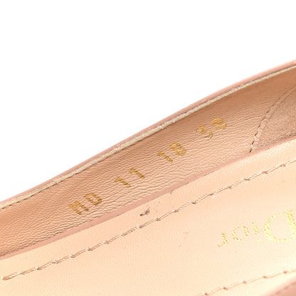 Christian Dior Calfskin Pointed Tote J Adior Pumps 38 Nude 8 of 8