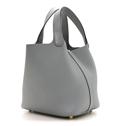 Hermes Taurillon Clemence Picotin Lock 18 PM Gris Pantin 3 of 13