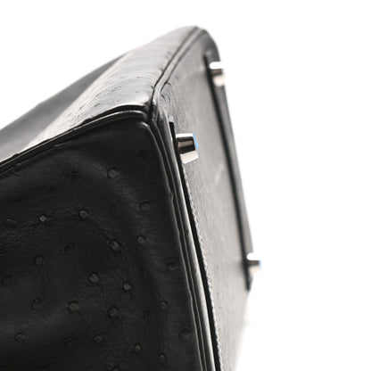 Hermes Ostrich Birkin 30 Black 8 of 41