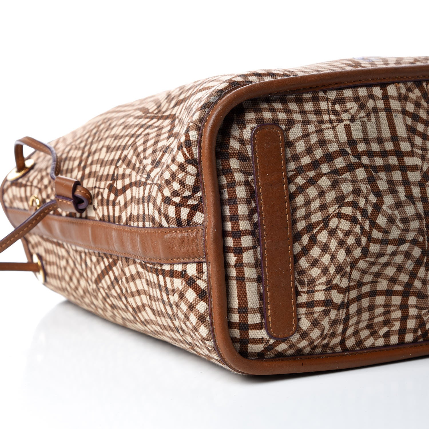 MCM Visetos Medium Liz Reversible Shopper Tote Cognac 12 of 39