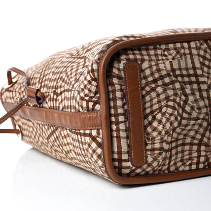MCM Visetos Medium Liz Reversible Shopper Tote Cognac 12 of 39